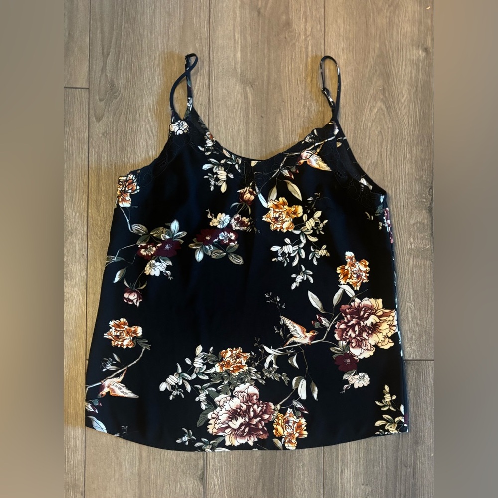 Floral Spaghetti Strap Top